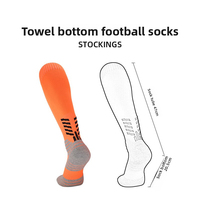 Chaussettes de sport personnalisées professionnelles en coton épais, motif jacquard brodé, antidérapantes, à tube haut, couleur unie, pour le tennis