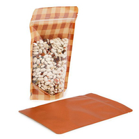 Sacs Doypack personnalisés avec logo imprimé, anti-odeur, en Mylar de qualité alimentaire, avec fenêtre, refermables, à fond plat, pour emballage