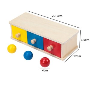 Boîte à Tiroirs <span class=keywords><strong>Montessori</strong></span> en Bois pour Bébé, Aides à <span class=keywords><strong>l</strong></span>'Enseignement Précoce, Jouets Sensoriels d'Apprentissage pour Enfants - Product Image 6