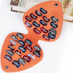 Caja de cuero para púas de guitarra Alice con 24 púas para guitarra acústica, organizador práctico de almacenamiento - Product Image 3