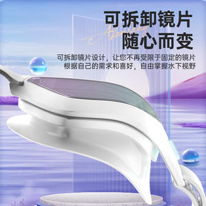 แว่นตาว่ายน้ำ Whale Nano Anti-Fog Revo เคลือบมิเรอร์ขนาดใหญ่สำหรับผู้ใหญ่ เลนส์พลาสติกแบบสวมได้ทุกขนาด - Product Image 4