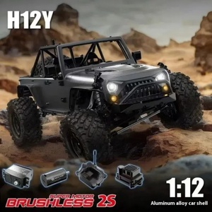 MJX H12Y H12Y+ Prêt à l'emploi, Crawler RC 4x4 électrique à 3 canaux, échelle 1:12, portée 120M, avec ESC réglable, contrôle par application, servo en plastique et amortisseurs à huile - Product Image 5