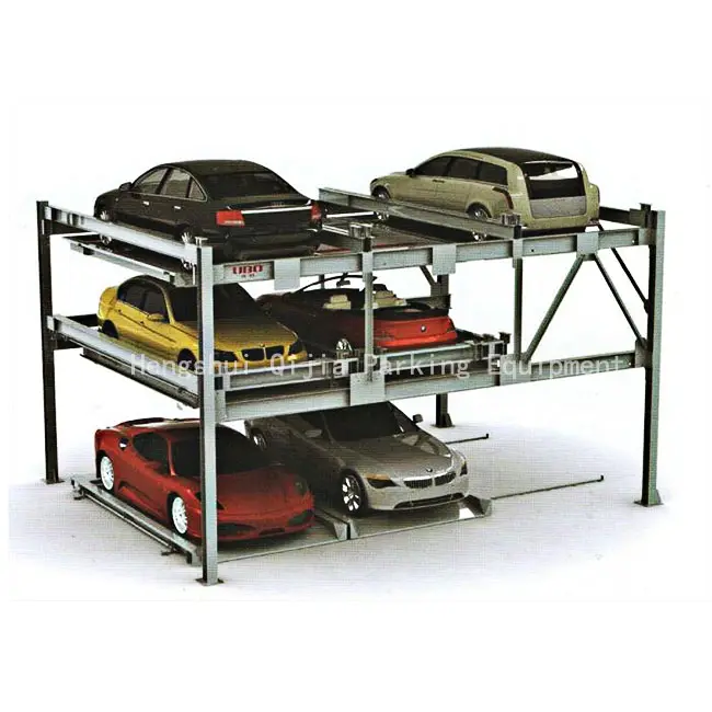 Three levels PSH-car parking system with lifting sliding made in COSTEC