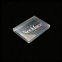 Boîtes d'emballage pour bijoux en plastique PET transparent personnalisées pour colliers et ornements