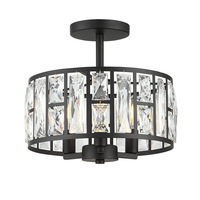 Lampe en fer et cristal de style américain, élégante, nordique, moderne, minimaliste, créative, éclairage de plafond pour salle à manger, chambre à coucher, salon