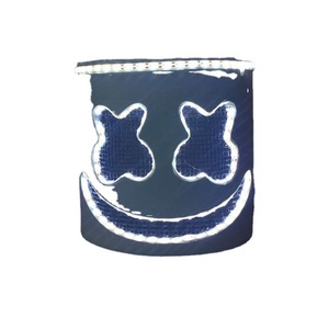 Masque de tête en coton éponge lumineux à LED, en matériau EVA, accessoire de scène, costume de DJ pour festival de musique - Product Image 5