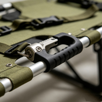RDZS-4 Lit utilitaire pliant multifonctionnel d'extérieur, sac à dos combiné détachable et portable, avec coussin de transport robuste