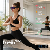 Lunettes intelligentes IA avec caméra de traduction 1080P 8MP, contrôle tactile, étanches IP67