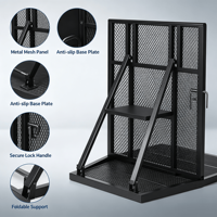 Barrière de contrôle de foule pliable et portable avec poste d'opérateur, barricade robuste pour la sécurité des événements et spectacles en direct