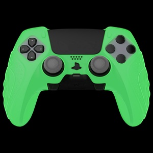 PlayVital Glow in Dark Anti-Slip Clear Ergonomic Soft <b>Rubber</b> Protector Skin Silicone Cover Case for PS5 <b>Edge</b> Wireless Controller - Product Image 1