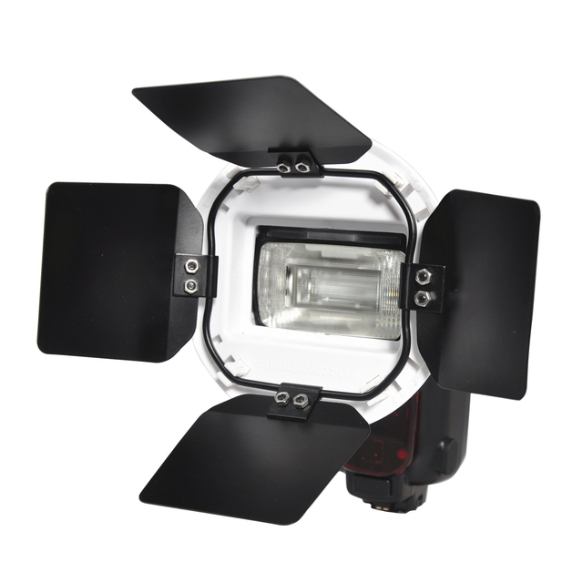 DSLR Camera Accessory with Adapter Photo Equipment Photographic Accessories Barn Door for Speedlite