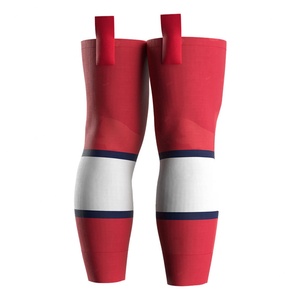 Vente Flash : Genouillères Légères Personnalisables pour Hommes, Chaussettes de Hockey Sublimées Roses Personnalisées avec Logo pour le Sport et le Lacrosse - Product Image 2
