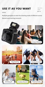 Cámara Retro Portátil 1080P HD, Mini Videocámara Digital con Pantalla para Niños, Estudiantes, Regalo, Viajes, Blogging y Grabación Diaria - Product Image 5