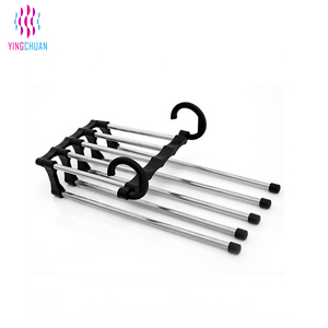 <span class=keywords><strong>Cintre</strong></span> de vêtements multifonctionnel en plastique, présentoir pour pantalons et habits, vente en gros, 1 unité - Product Image 5