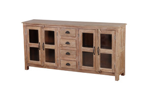 Modern Wooden <b>Sideboard</b> Buffet Cabinet with Functional <b>Storage</b> Design for Home Hotel Apartment Dining Room Furniture OEM ODM - Product Image 5