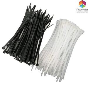 Black & White Nylon-66 Bridas para cables Autoblocantes 50-350mm Heavy Duty Zip Tie Pack 100PCS para uso industrial Longitud 250mm - Product Image 3