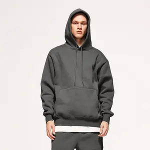 INFLATION Custom 350 GSM Fleece Blank hoodies plain Wholesale heavyweight oversized men's hoodies sweatshirts