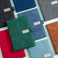 Carnet de notes A5 en similicuir, coffret cadeau, ensemble personnalisé haut de gamme, bloc-notes de bureau, réunion annuelle d'entreprise, sans fil, 100 feuilles