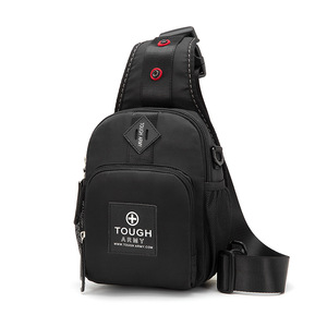 户外防水牛津面料时尚运动设计男士拉链斜挎包 - Product Image 1