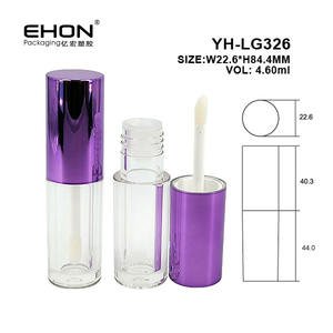 Recién llegado, botella de pared gruesa, tubos de brillo de labios de 4,6 ml, venta al por mayor, tubo corrector de embalaje cosmético con varitas - Product Image 2