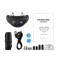 Intelligentes KI-Hundehalsband mit Farbdisplay Ultraschall-Hundebellkontrolle Anti-Bell-Halsband