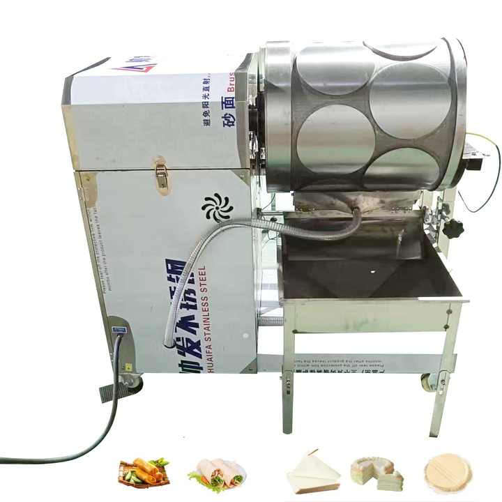 Spring Based Roti Maker High Efficiency Spring Roll Wrapper Maker - Qinbiao