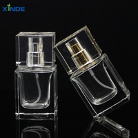 Flacons de pulvérisation à pompe en verre vide de 30ml/40ml avec logo personnalisé pour cosmétiques parfums crème plate pour le visage emballage de l'eau pulvérisateur à pompe à écran