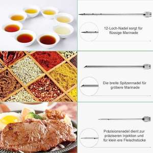 BBQ hương vị <span class=keywords><strong>Injector</strong></span> cho gà tây gà, thịt lợn và thịt bò 1/2/4 oz với nhiều lỗ kim jeringa de marinacion - Product Image 3