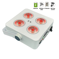 LED Freedom DJ IR4 Wedding Uplight 4x18w LED RGBWA + UV Wireless Par Light Rechargeable Stage DJ Lights For Hotel Wedding