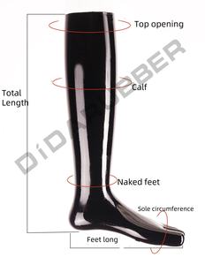 Chaussettes Hautes 100% <span class=keywords><strong>Latex</strong></span> Très Populaires, Chaussettes Longues Fétichistes Noires en <span class=keywords><strong>Latex</strong></span>, Chaussettes à Orteils en Caoutchouc <span class=keywords><strong>Latex</strong></span> pour Soirée Cosplay - Product Image 6