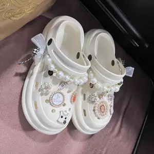 Customized Pvc Cartoon Croc Shoes 3D Accessories Luxury Decoration Lace Shoe Croc Charms For Shoe Buckle