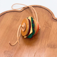 Breloque de sac en cuir tanné végétal fait main, mini hamburger mignon, porte-clés en cuir, pendentif de sac, ornement pour sac à main femme