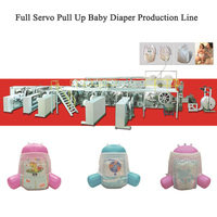 Equipo de Fabricación de Pañales de Entrenamiento para Bebés con Servomotor Completo, Máquina para Fabricar Pañales Desechables Tipo Pull-Up para Bebés