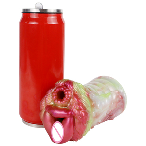Masturbador de Silicona con Forma de Perro, Simulación de Fantasía, Doble Túnel, Copa con Vagina 3D y Clítoris, Juguete Sexual, Vagina de Bolsillo Alienígena - Product Image 4