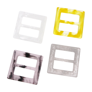 Hebilla de cinturón de resina personalizada rectangular para mujer, ropa de mármol de alta calidad - Product Image 5