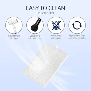 ตัวกรองฝุ่นเล็บ 2 ชิ้น ตัวกรองเครื่องดูดฝุ่นเล็บ - Product Image 5