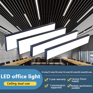 Lumière de bande <span class=keywords><strong>LED</strong></span> moderne supermarchés centres commerciaux restaurants lumières carrées suspendues ligne suspension - Product Image 4