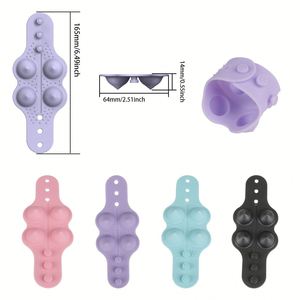 Bande enveloppante en gel de silicone pour volant de voiture, avec massage, anti-somnolence, indicateur auto-centrant et antidérapante - Product Image 3