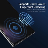 Protector de Pantalla de Privacidad Antiespía con Desbloqueo de Huella Dactilar de 0.18mm, Pegamento Completo para S25 S26 Ultra Edge, Protector de Vidrio