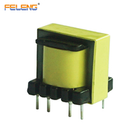 Transformateur haute fréquence EE13 à noyau de ferrite vertical, bobinage simple personnalisé, tension de sortie multiple, montage sur circuit imprimé pour alimentation LED