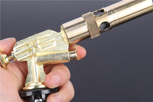 Al Aire Libre portátil Camping soldadura butano Gas soplete encendedor llama <span class=keywords><strong>pistola</strong></span> Gas soplete soldadura - Product Image 6