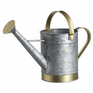 Nouveau design poignée en cuivre en métal galvanisé outils de jardin rond Mini bidon d'eau sécurité santé arrosoir en métal prix de gros - Product Image 1