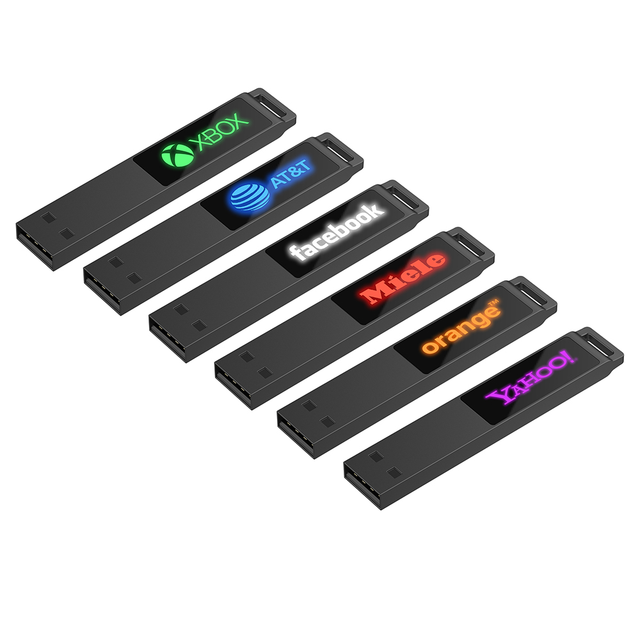 Promotion Gift Idea Flash Drive Led Light up LOGO USB Flash Drive  With Led Lighting