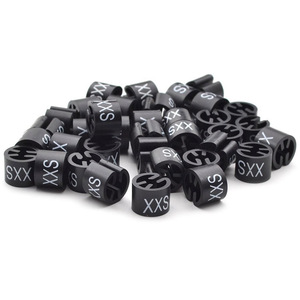 Trống Tùy Chỉnh Màu Nhựa Quần Áo Móc Áo Kích Thước Đánh Dấu Cho Cửa Hàng Thời Trang Hiển Thị - Product Image 5