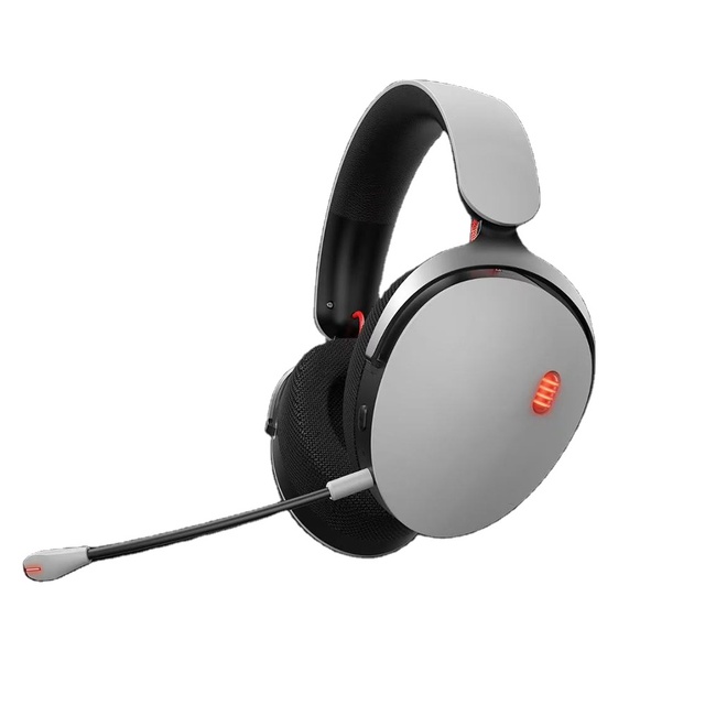 2.4GHz Wireless BT Wired Rechargeable 1000mAh Gaming Headset Noise Cancellation Microphone Compatible with Desktop TV PS4 PS5
