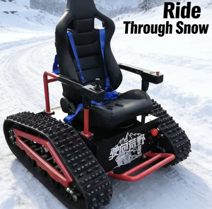 Véhicule tout-terrain à chenilles en caoutchouc, chaise roulante triangulaire tout-terrain, véhicule électrique ATV, système de chenilles en caoutchouc pour ATV - Vente chaude - Product Image 6