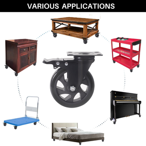 SQ <span class=keywords><strong>Castor</strong></span> Hot Sale Rueda De PU 3 4 5 6 Zoll Orange PVC Lenkräder 100mm Hoch leistungs rollen für Handwagen <span class=keywords><strong>Rhombus</strong></span> <span class=keywords><strong>Castor</strong></span> - Product Image 4