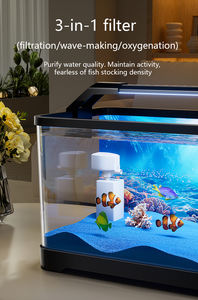 Pecera 2025 Nuevo Modelo Pequeña para Sala <span class=keywords><strong>de</strong></span> Estar, Adhesivo Decorativo, Paisajismo Ecológico, Filtración Integrada y Producción <span class=keywords><strong>de</strong></span> Oxígeno - Product Image 5
