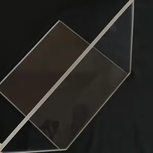 Plaquette de verre de silice fondue à haute pression feuille de verre de quartz uv transparente