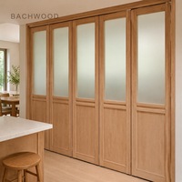 Porte pliante en bois, cloison de séparation, porte accordéon pour la maison, le bureau, le salon en Amérique du Nord, fabrication directe en usine, taille personnalisée